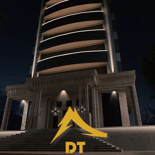 نمای برج پلاتینیوم - مرحله طراحی | شرکت معماری دکوطرح 09122460089