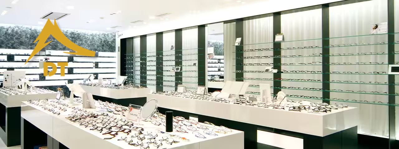 طراحی دکوراسیون عینک فروشی