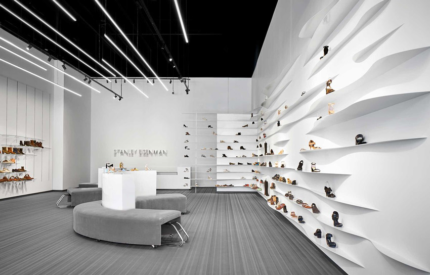 طراحی داخلی فروشگاه کفش