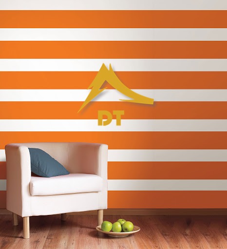 کاغذ دیواری نارنجی
