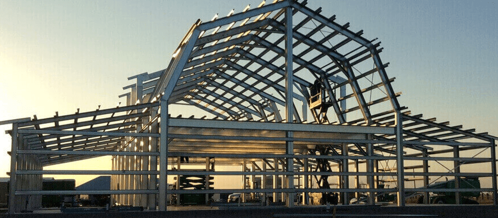 مراحل اجرای اسکلت فلزی ساختمان