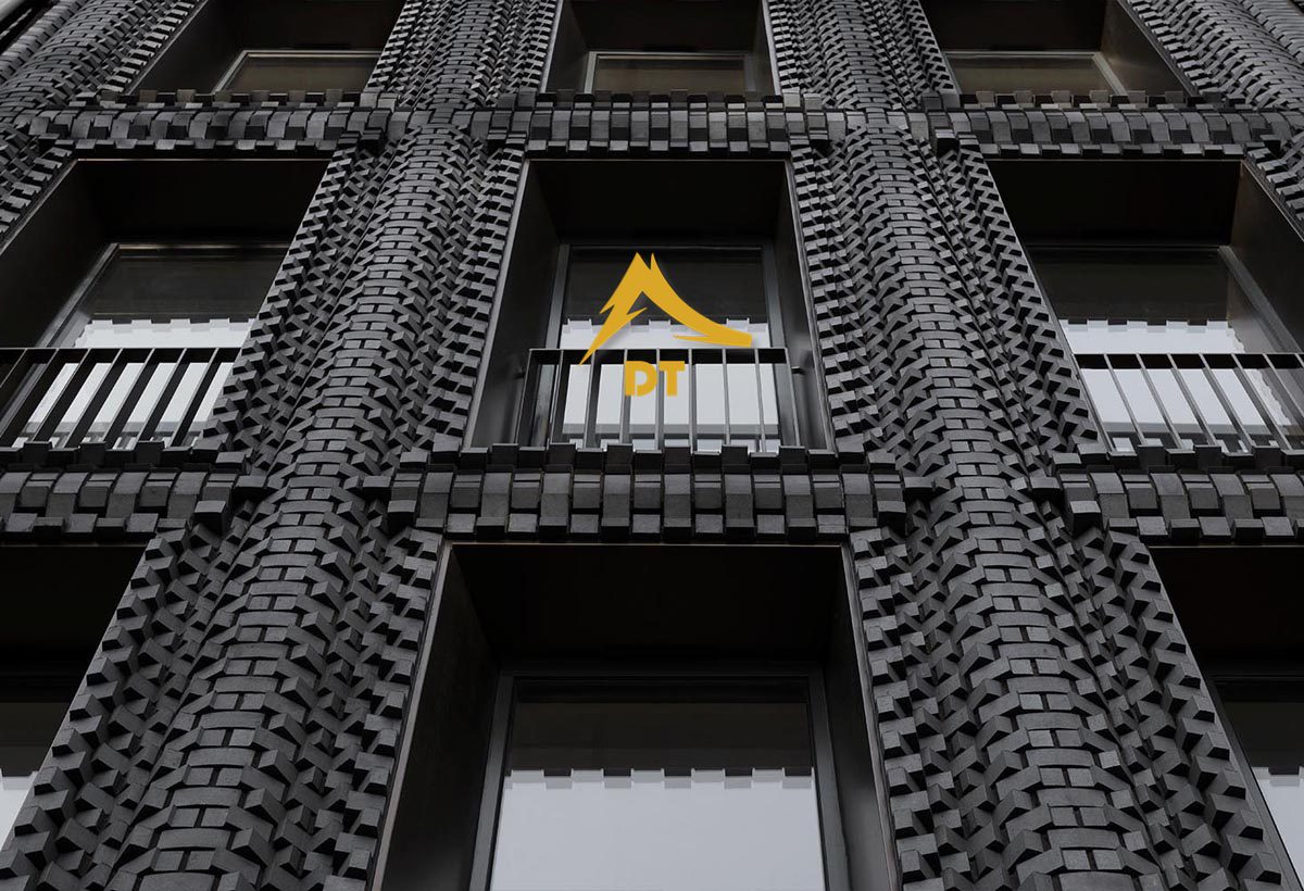 متریال نمای ساختمان سیاه | شرکت معماری و دکوراسیون دکوطرح 09122460089